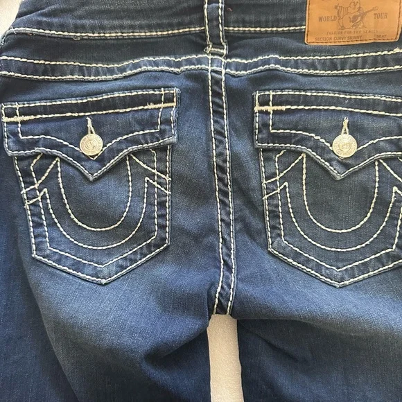True Religion Women's Blue Denim Curvy Skinny Stretchy Jeans Size 27 - Picture 5 of 12